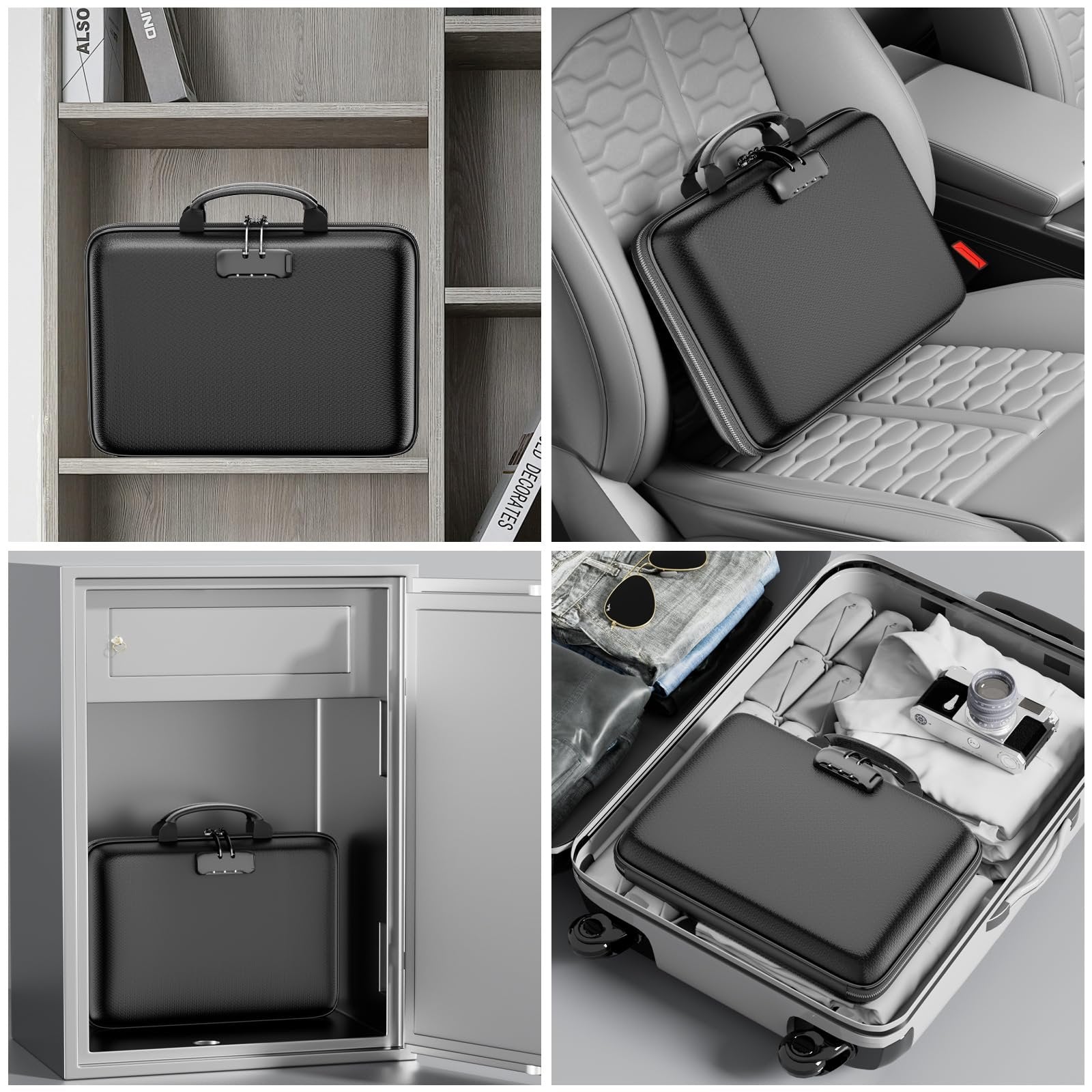 Fireproof File Organizer with Lock