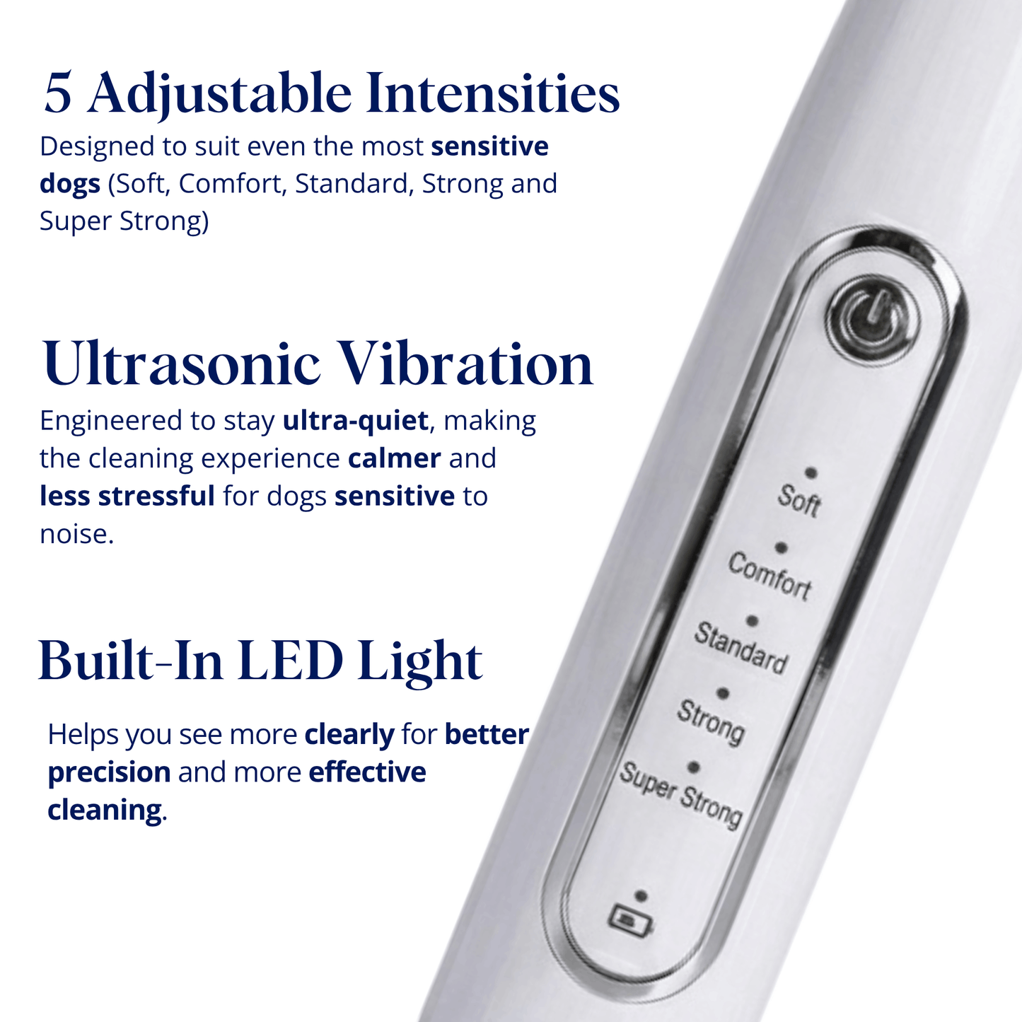 Silent Ultrasonic Plaque & Tartar Remover for dogs