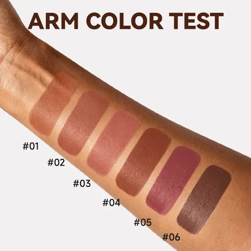 💄 6-Piece Matte Brown Lipstick Set – Long-Lasting Color 🤎