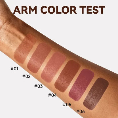 💄 6-Piece Matte Brown Lipstick Set – Long-Lasting Color 🤎