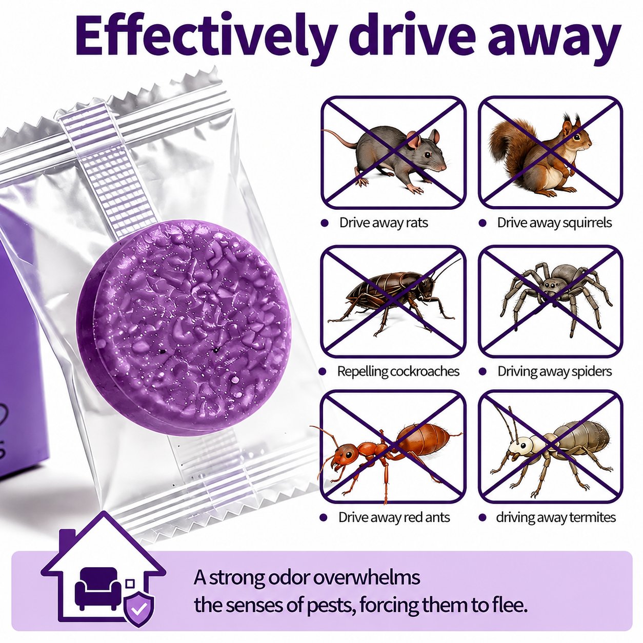 ✅ 10,000+ Happy Customers 🐭 All-Natural Peppermint & Cinnamon Pest & Rodent Repellent Pucks 🕷️🐍