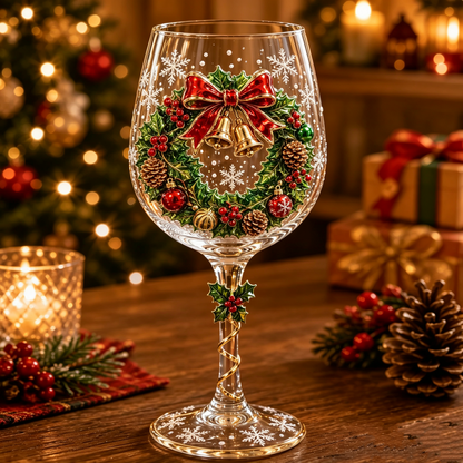 🎄Last day 50% OFF🎁Christmas 3D Wine Glass Collection Gift Box Set✨