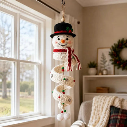 ☃️ DIY Spiral Crochet Snowman Kit