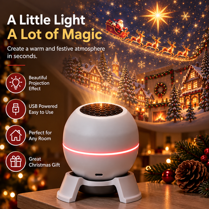 💡 Turn Any Room Into a Christmas Wonderland – Holiday Projection Night Light