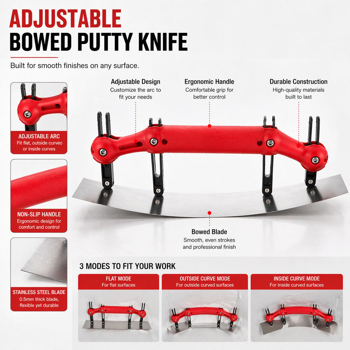 🔥Adjustable Curved Scraper