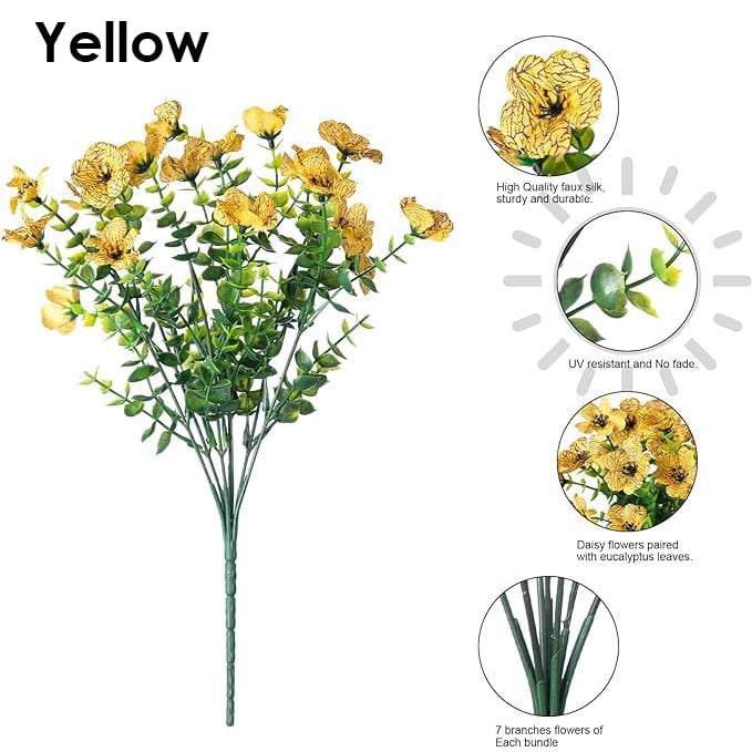 💐Buy More Save More! Artificial Violet Silk Flowers – 6 Colors, Perfect for Home & Wedding Decor