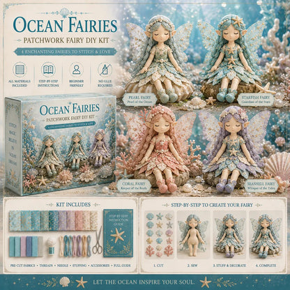 🔥LAST DAY 50% OFF🧚A Fairy Tale You Can Stitch – DIY Patchwork Fairy Doll Collection🧵Buy 2 Free Shipping