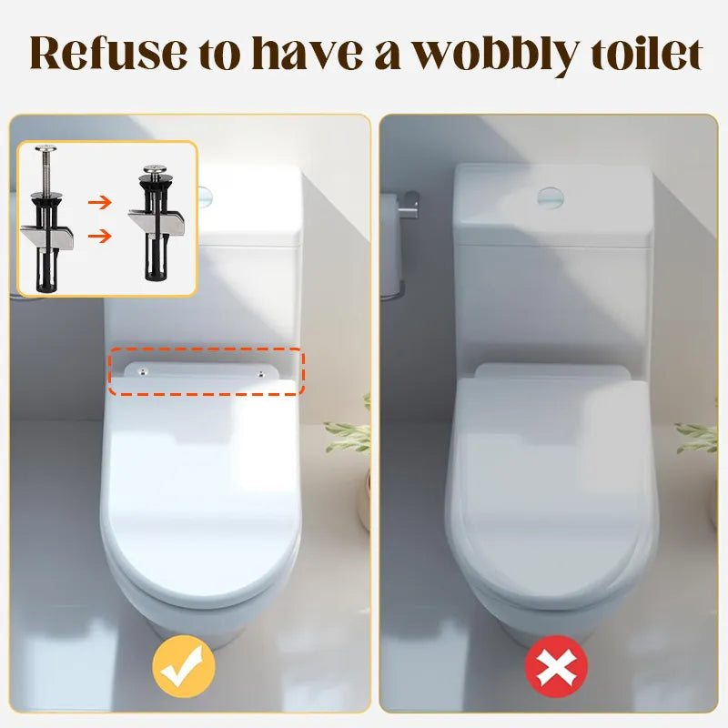 🔥Hot Sale🔥Heavy Duty Toilet Seat Fastener Bolt kit(A Set of 2 Pcs)🔥