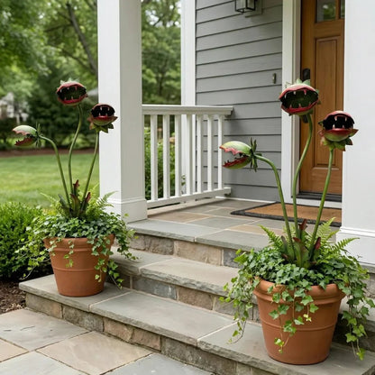LAST DAY 50% OFF - Whimsical Metal Carnivorous Plant Garden Stake
