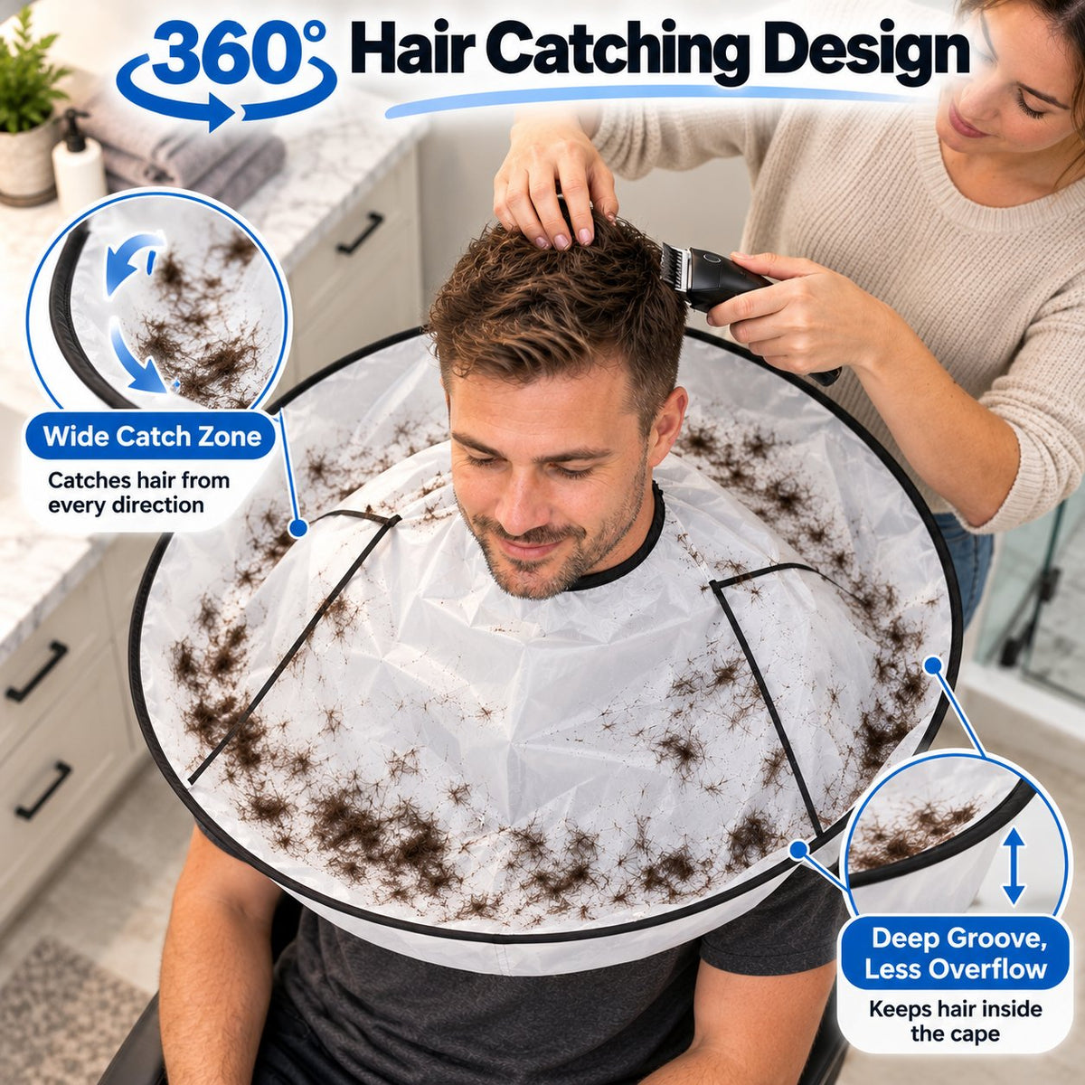 ✂️Portable Waterproof Hair Cutting Cape
