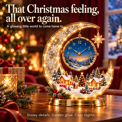🎄 Christmas Wonder Lighted Tabletop Clock – Bring the Magic of Christmas Home ✨