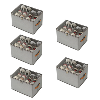 ⏰🔥LIMITED TIME 49% OFF! 👟 Fabric Shoe Organizer Storage Box – Foldable, Large Capacity, Dustproof & Breathable for Closet & Bedroom 🧺✨