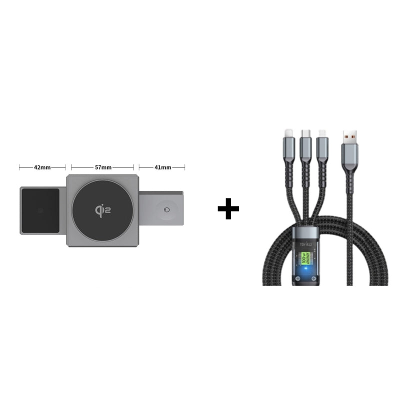 🔥Hot Sale Offers-3-in-1 Foldable Magnetic Wireless Charging Station