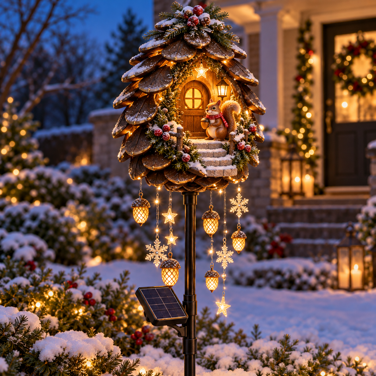 📮 North Pole Wishes Solar Mailbox Light – ✨ A Cascade of Christmas Letters to Light Up Your Garden 🎄