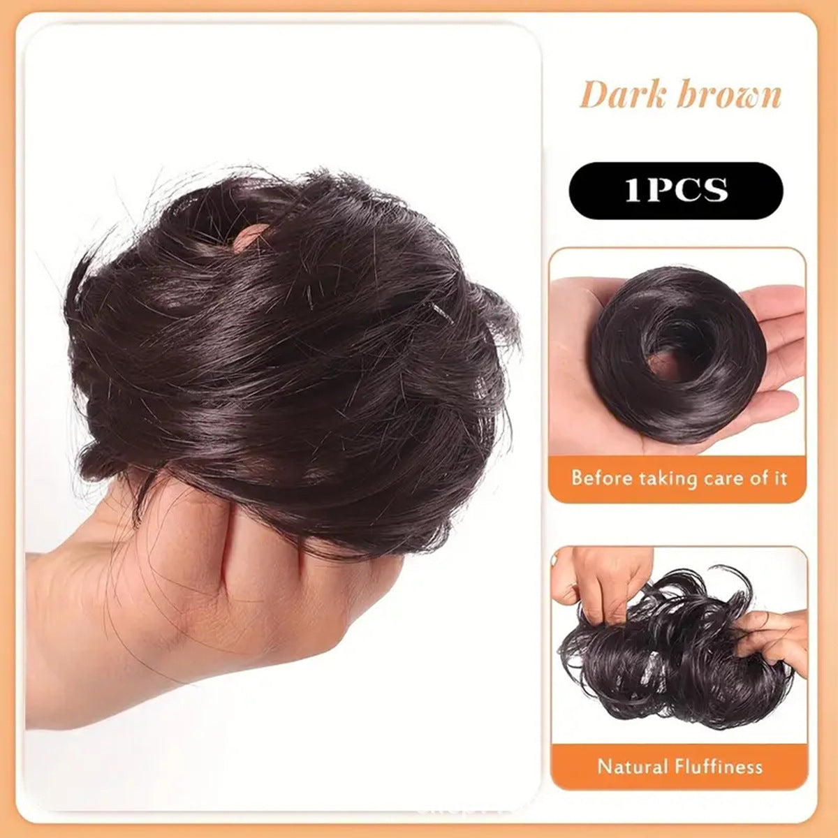 🏆🔥✨ Synthetic Messy Bun Hair Piece for Women, Curly Updo Scrunchie Extension for Instant Volume and a High Crown 💖