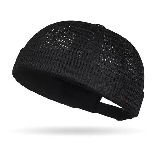 😍Men’s Breathable Brimless Docker Hat – Lightweight Mesh Skull Cap for Summer Outdoor Wear
