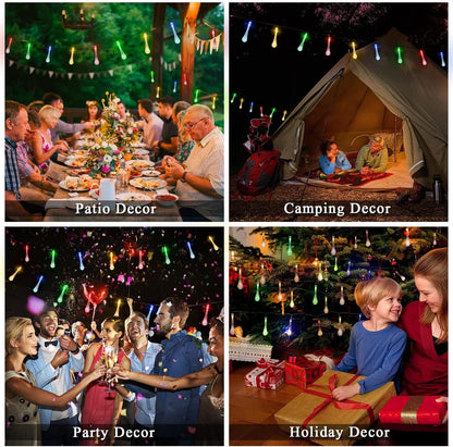 🔥No electricity bill all year round, 69% off✅ Outdoor solar-powered teardrop string lights