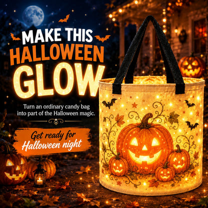 🎃Glow & Go™ LED Halloween Trick-or-Treat Candy Bag🍬