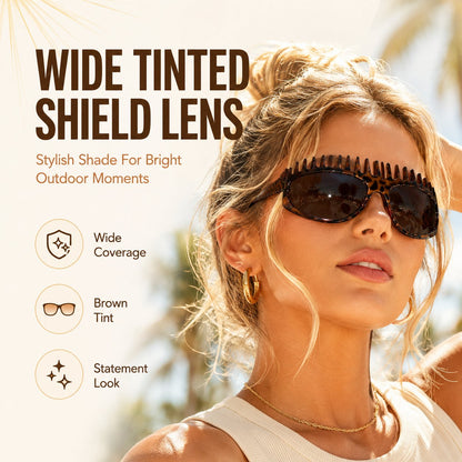 😎2-In-1 Tortoiseshell Headband Sunglasses