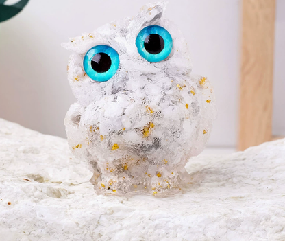 🔥Handmade Natural Crystal Gemstone Owl