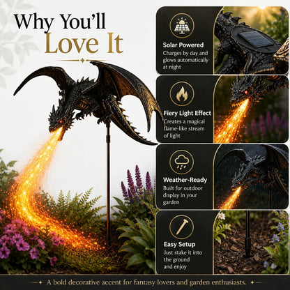 🔥 LIMITED-TIME 50% OFF — 👼🐉Solar Dragon Fire Garden Light🔥