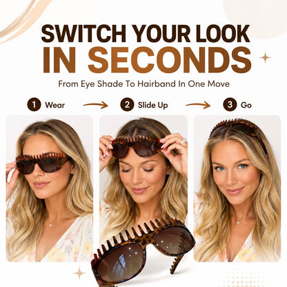 😎2-In-1 Tortoiseshell Headband Sunglasses
