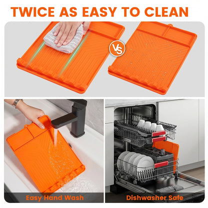 🔥Last Day 49% OFF -🍖Silicone BBQ Side Shelf Mat — Keep Tools Clean & Close