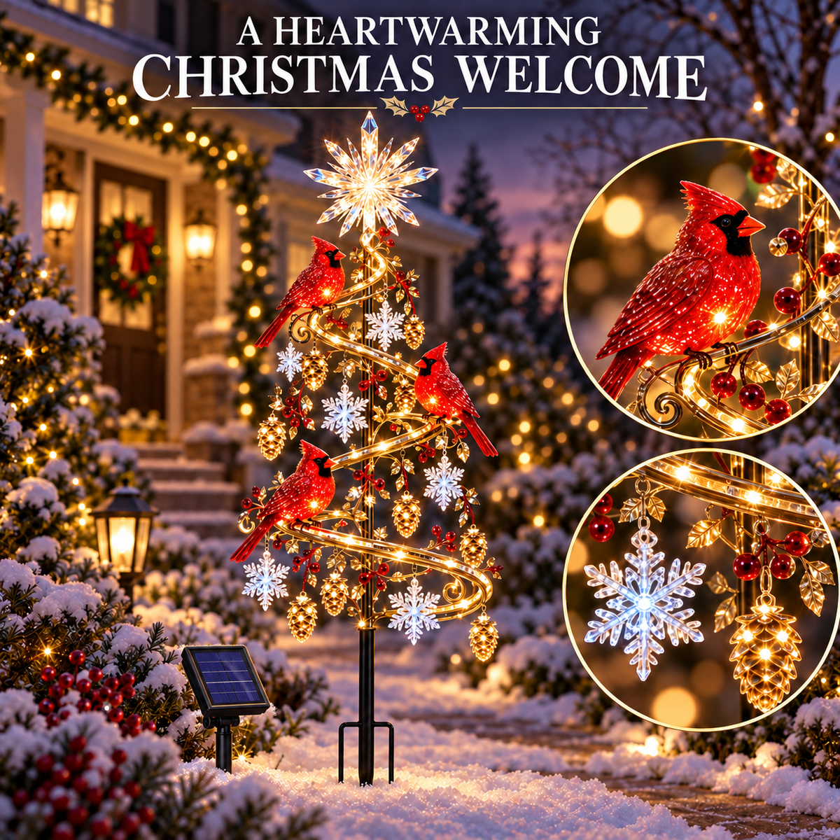🔥Last Day 49% OFF - 🎄 Christmas Magic Lighted Garden Stakes – Enchanting Outdoor Holiday Yard Décor ✨