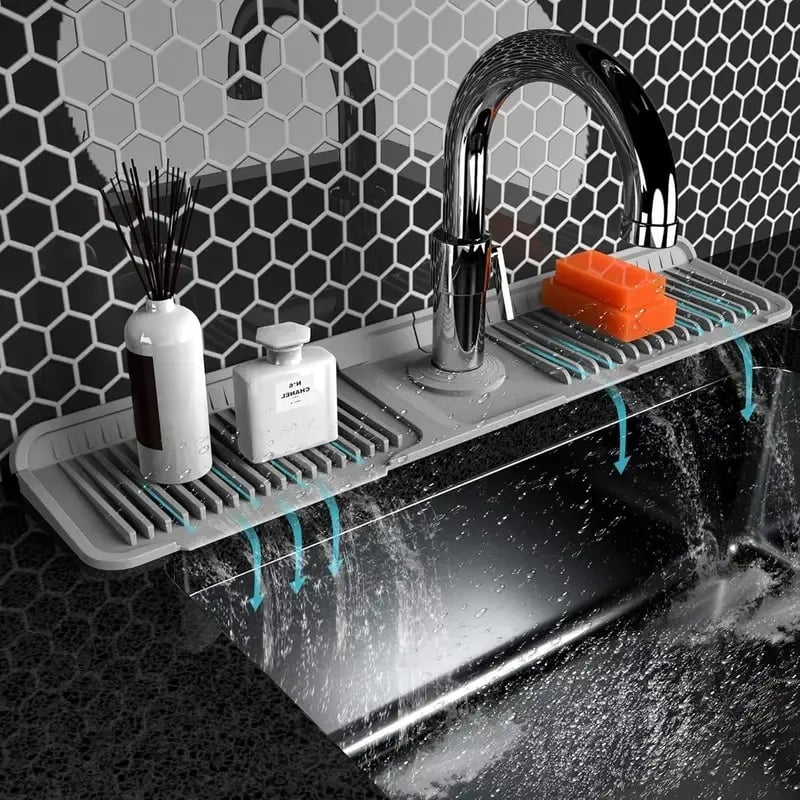 🔥😍BUY 1 GET 1 FREE💧 Silicone Sink Faucet Draining Mat