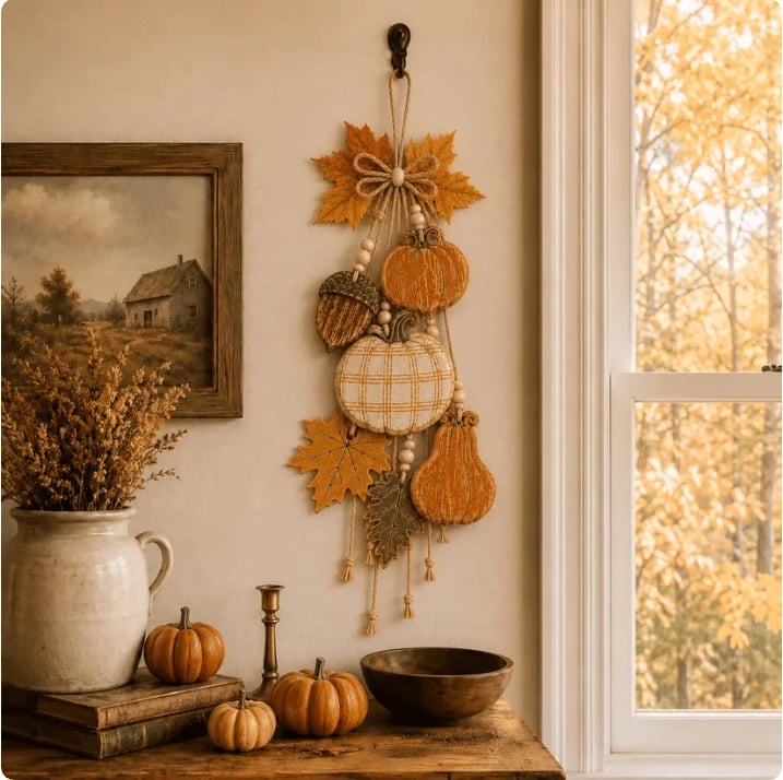 🔥HOT SALE🔥Rustic Harvest WoodenDoor Hanger