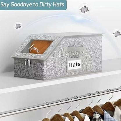 🔥Stackable Hat Storage Boxes for Baseball Caps