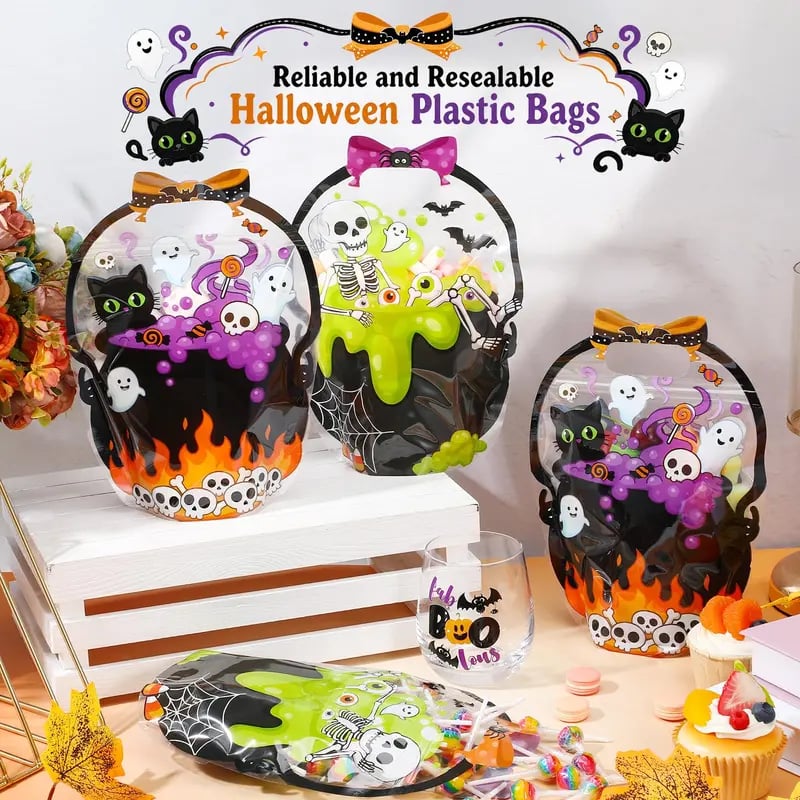 Halloween Treat Bags - Cute Trick Or Treat Candy Bags For Kids & Parties
