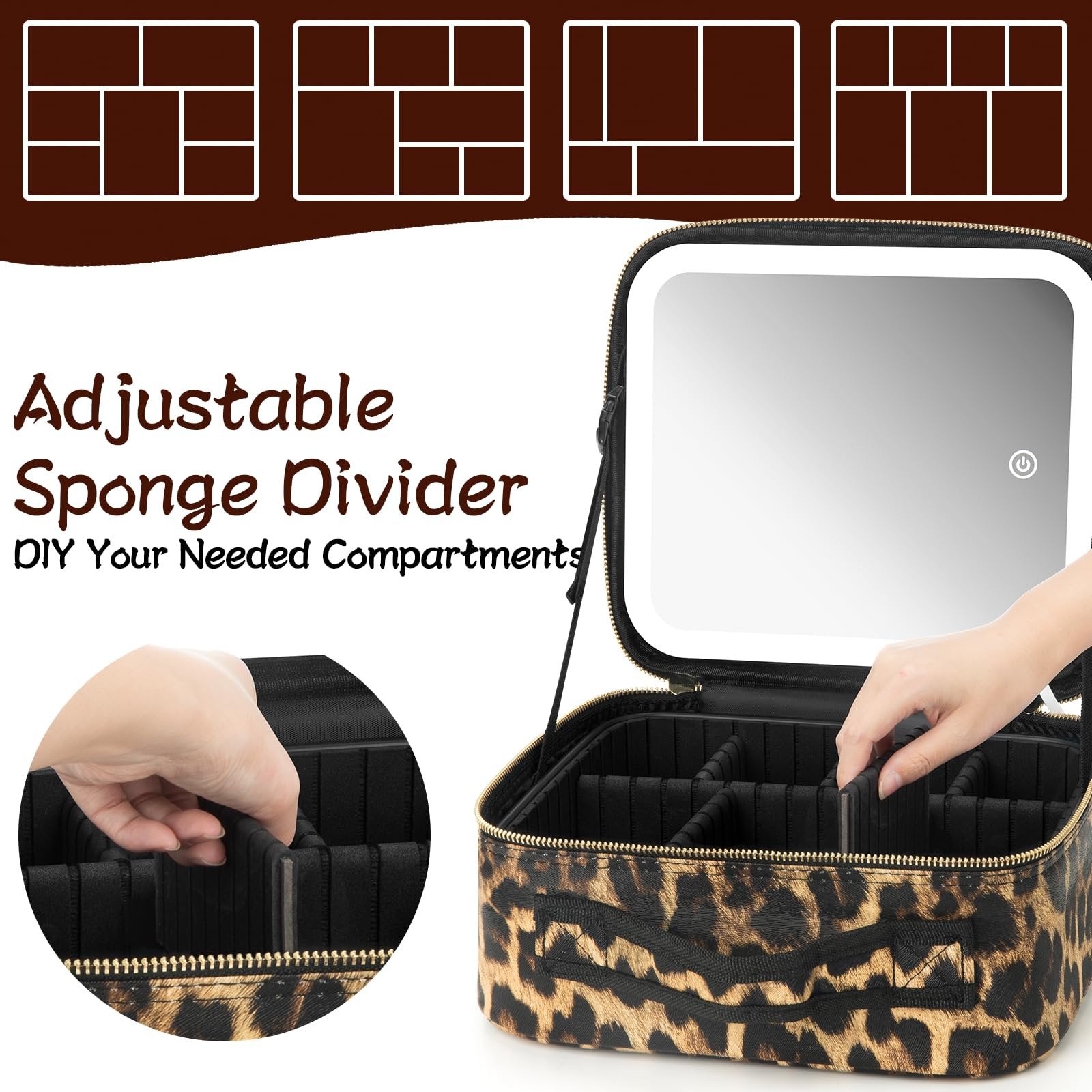 LED Makeup Travel Case