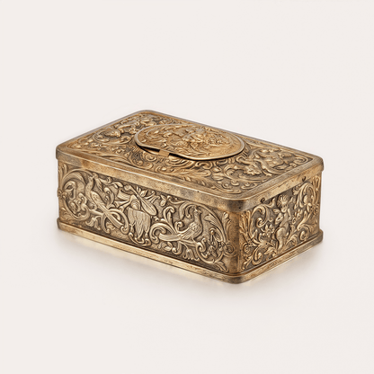 European Three-dimensional Embossed Bird Music Box