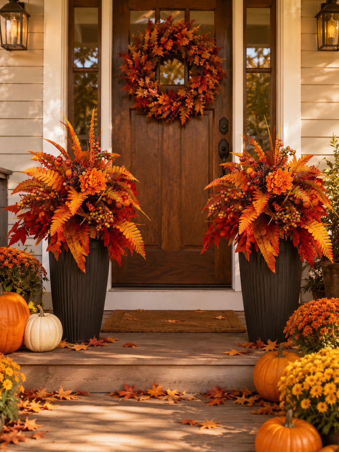 🍂LAST DAY 49% OFF –🌟Autumn Harvest Floral Garden Stake Arrangement