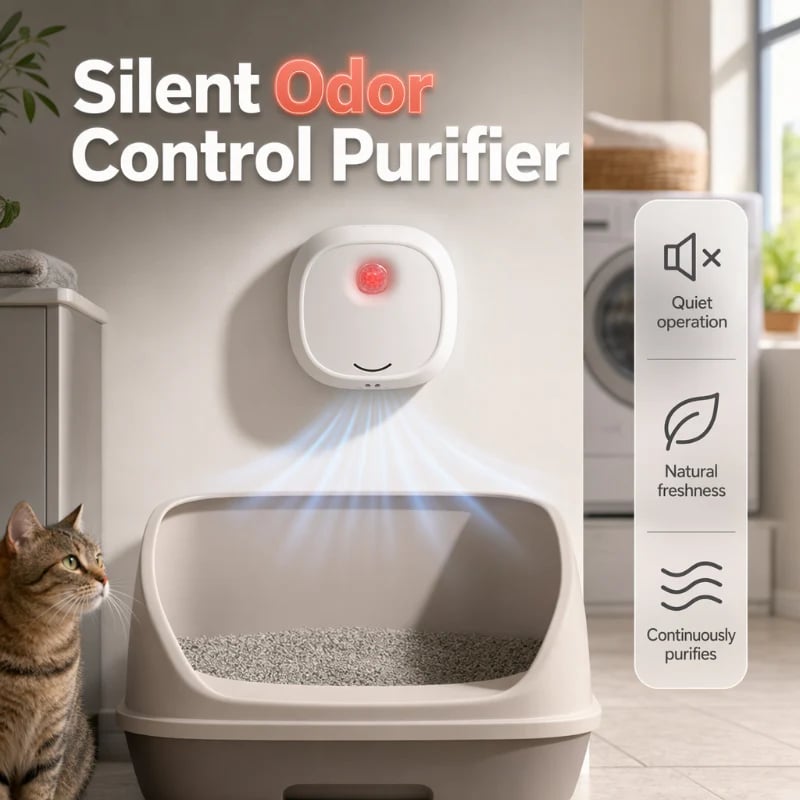 🔥Limited Time 49% OFF! 🌬️Say goodbye to unpleasant odors with it! Smart Quiet Pet Odor Eliminator