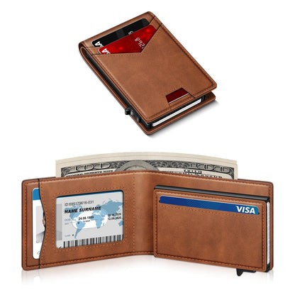 Men's RFID Minimalist Bifold Wallet