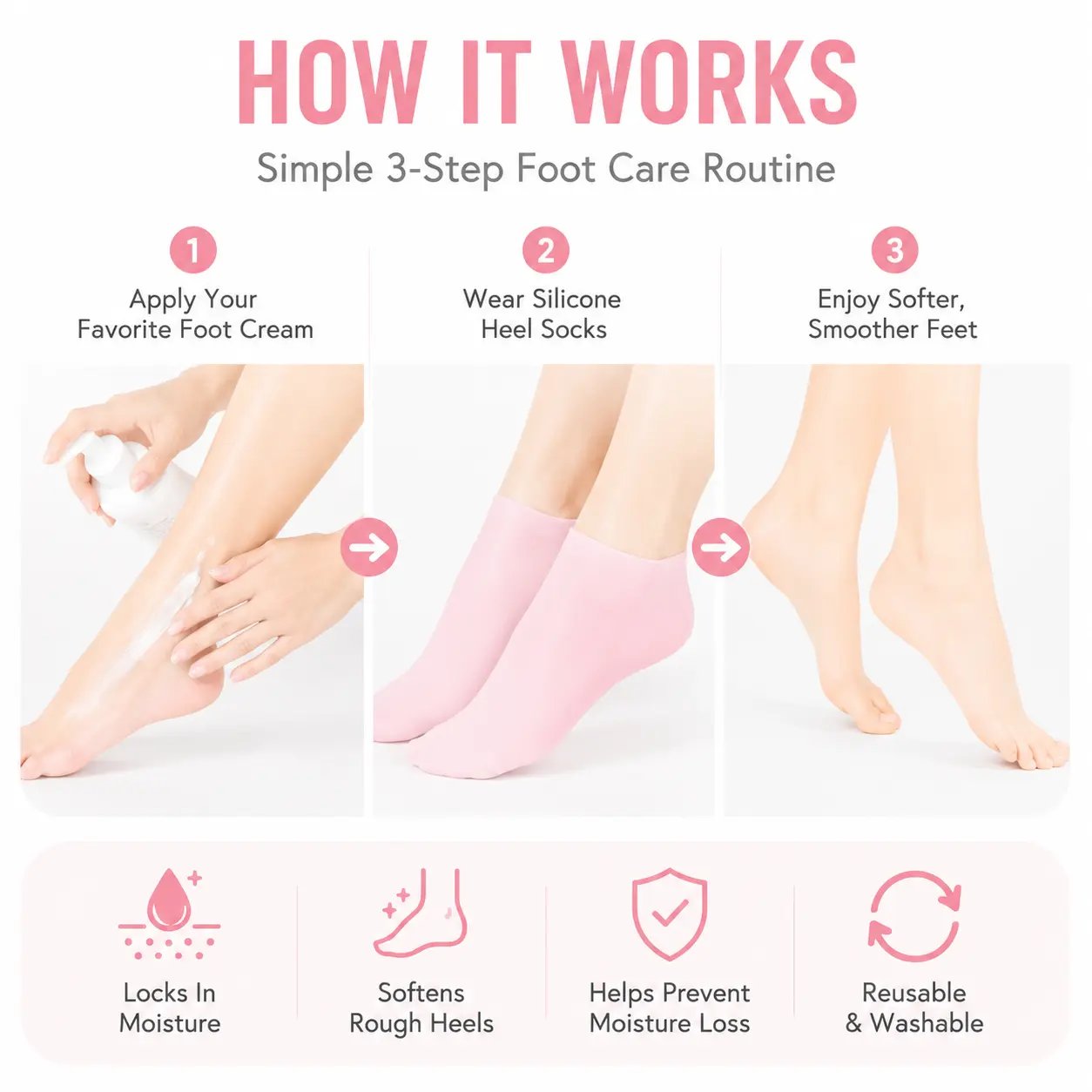 🔥HOT SALE🔥🔥Women's Foot Care Silicone Socks