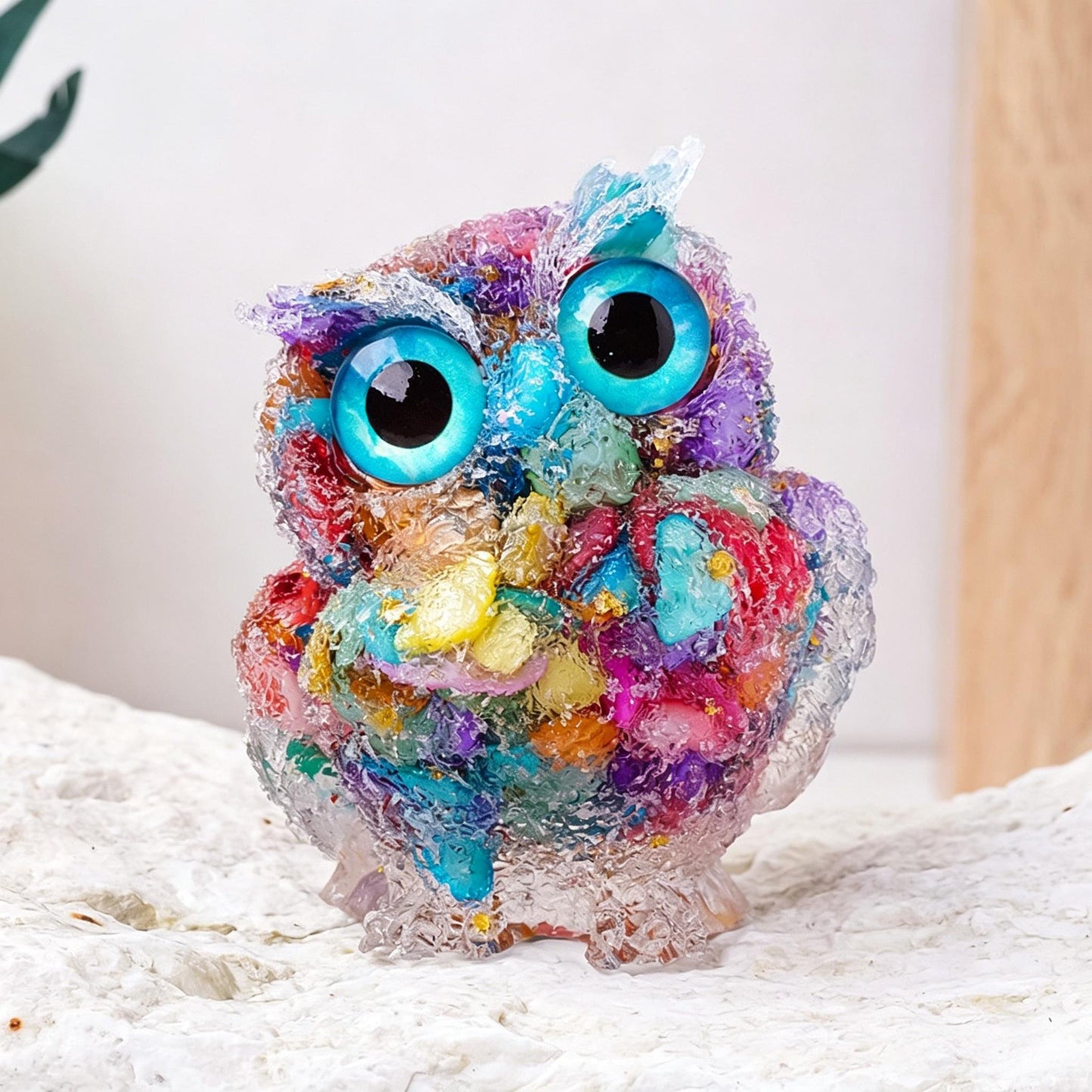 🔥Handmade Natural Crystal Gemstone Owl