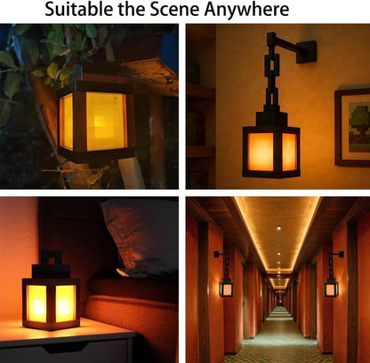 🎉☀️🏮Pixel-style gaming wall lamp with remote-controlled color-changing LED🎮
