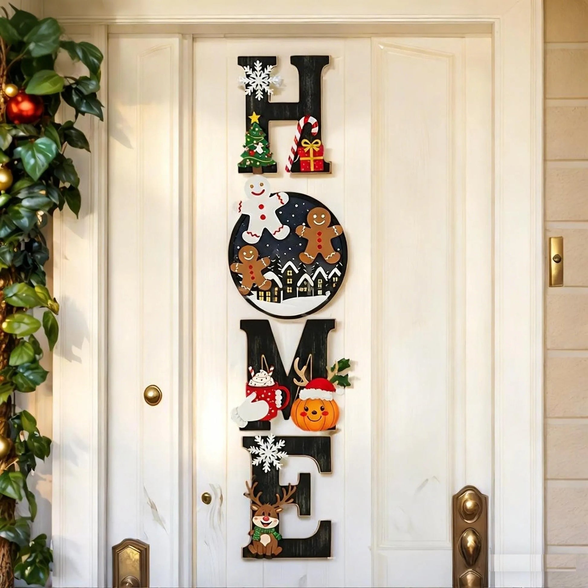 Heritage Holiday HOME Sign