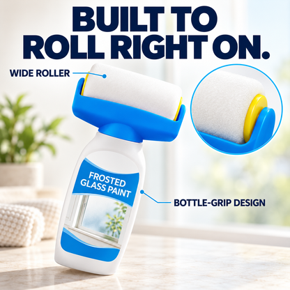 ✨ Roll-On Frosted Glass Paint – Easy DIY Privacy for Windows & Glass Doors