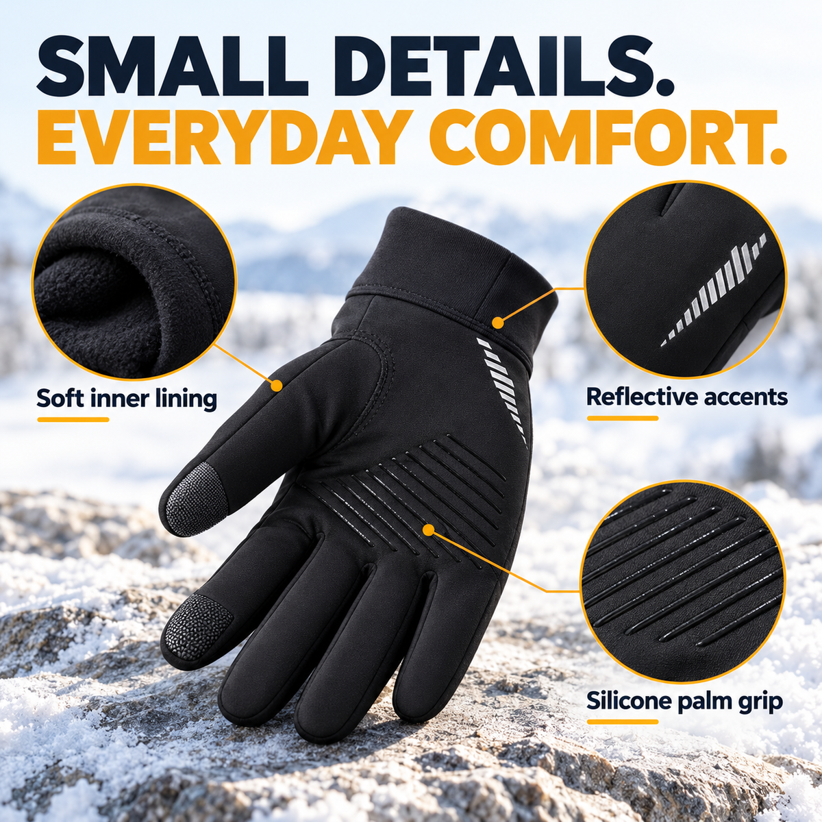 🏆 60K+ SOLD! ❄️💪Windproof & Waterproof Warm Winter Gloves