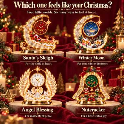 🎄 Christmas Wonder Lighted Tabletop Clock – Bring the Magic of Christmas Home ✨