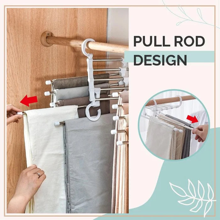 LAST DAY 49% OFF - Multi-functional Pants Rack🔥🔥🔥
