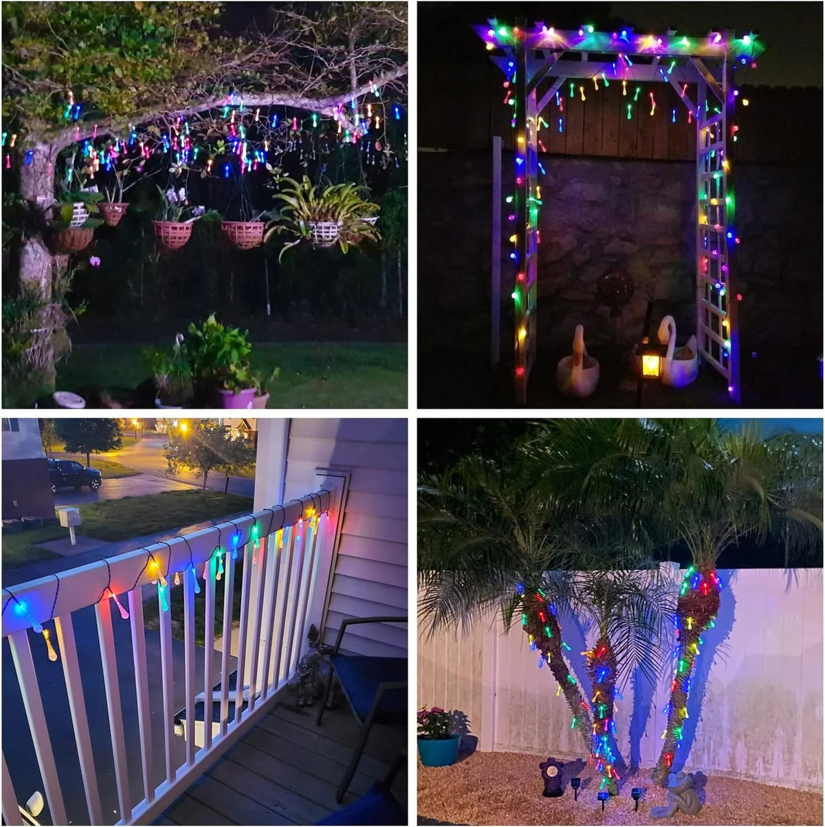 🔥No electricity bill all year round, 69% off✅ Outdoor solar-powered teardrop string lights