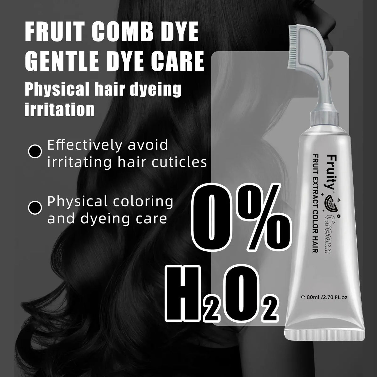 ✨ Salon-Grade Ammonia-Free Hair Color Comb | Effortless No-Mix Botanical Dye for Vibrant, Healthy Hair