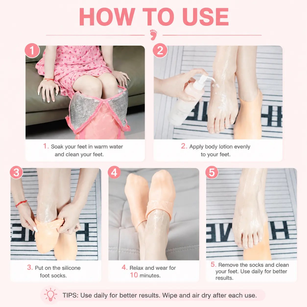 🔥HOT SALE🔥🔥Women's Foot Care Silicone Socks