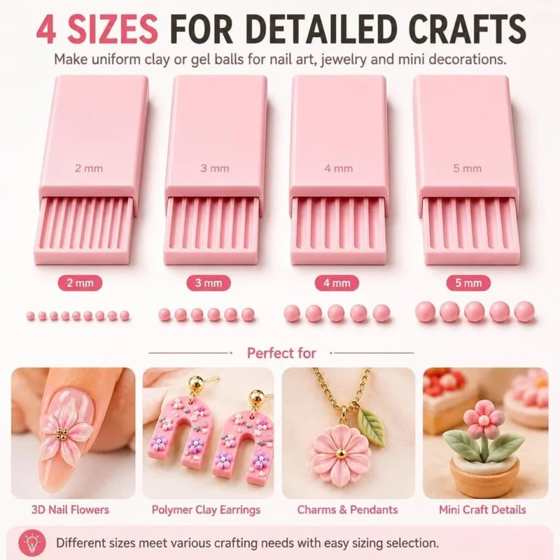 3D Printed Mini Clay Ball Maker Set