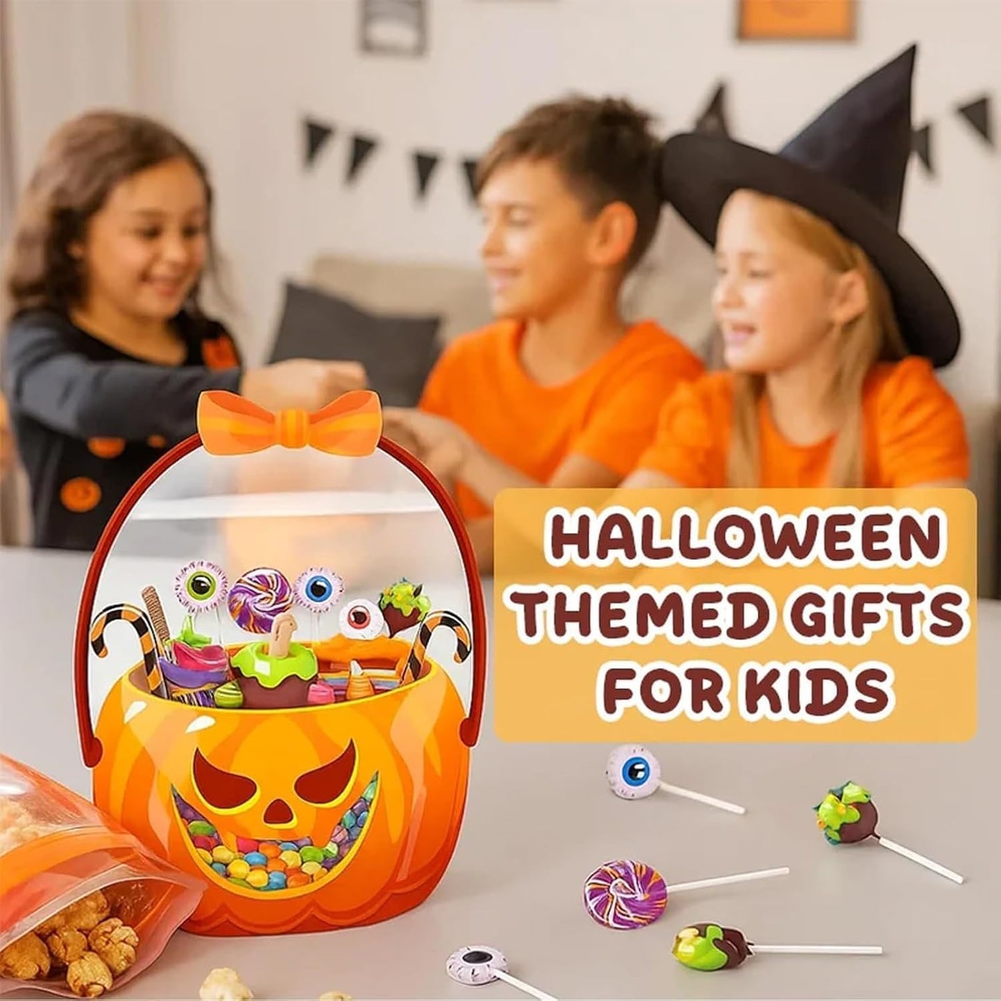 Halloween Treat Bags - Cute Trick Or Treat Candy Bags For Kids & Parties